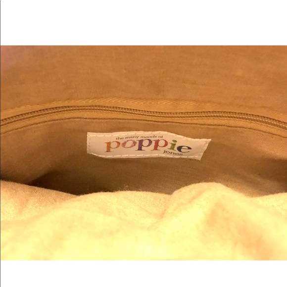 Poppie Jones Island Wicker Striped Beach Bag - Picture 6 of 7